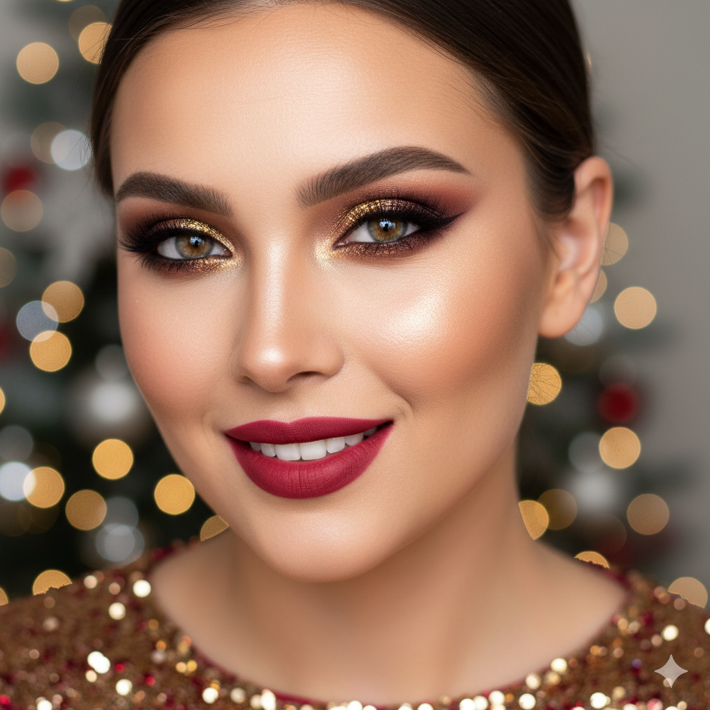 Party Makeup: The Ultimate Guide to Christmas and New Year Brilliance - Mode Reine
